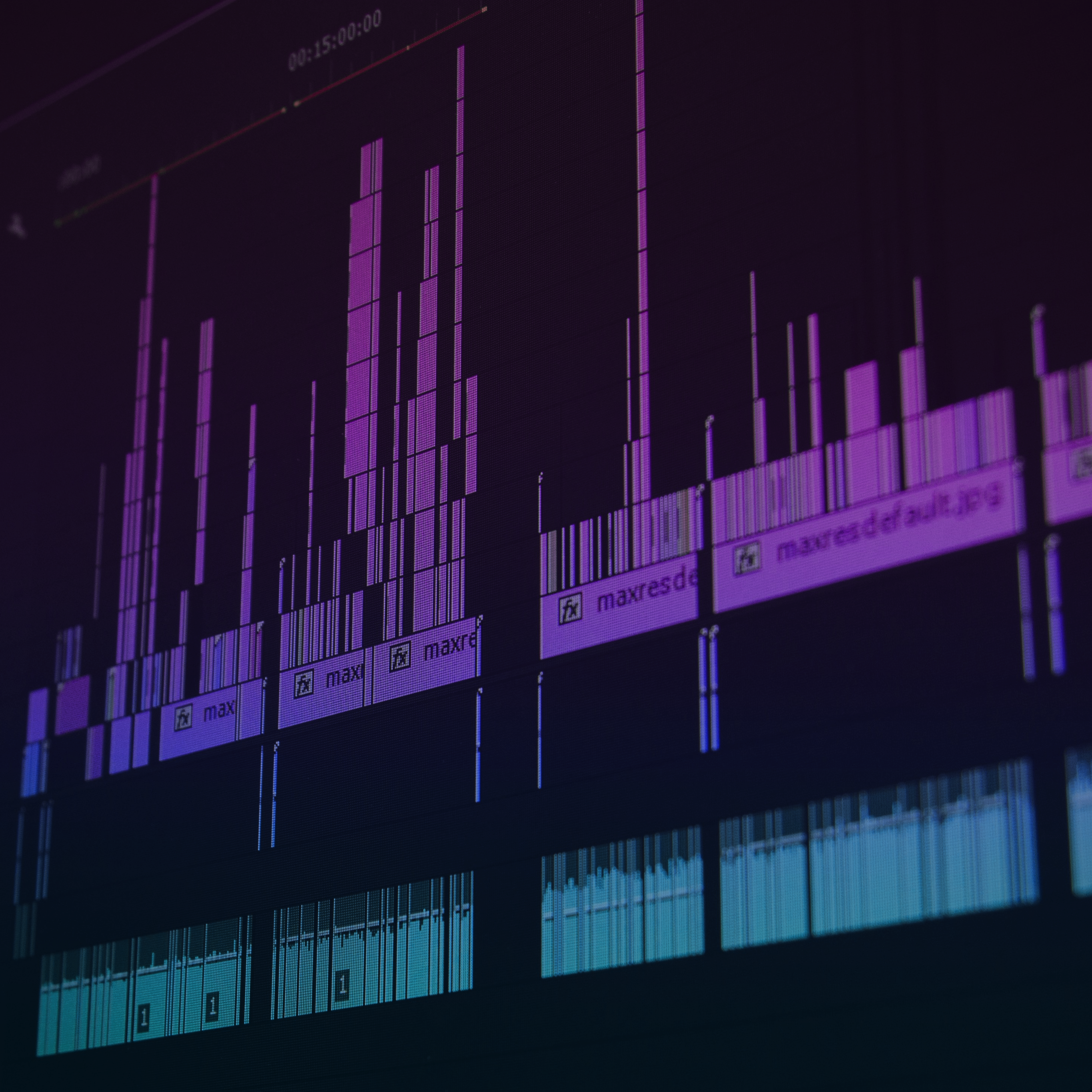 Screenshot from a music production software