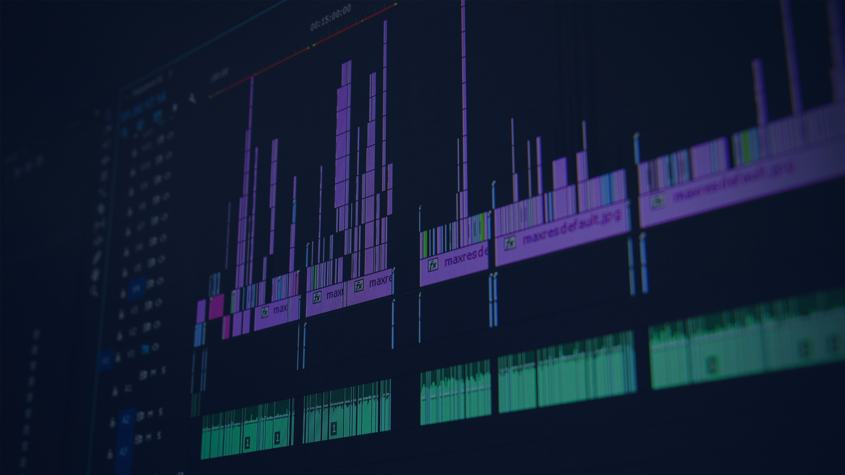 Screenshot from a music production software